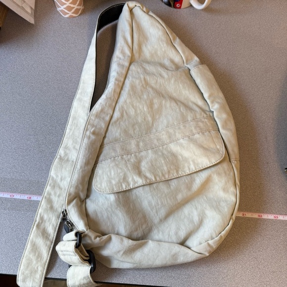 AmeriBag Healthy Back Bag Sling Shoulder Beige - Picture 4 of 7